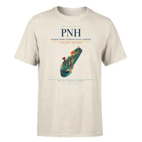 Thumbnail for Phnom Penh International Airport (PNH) T-Shirt single-side front print in Beige | phnom-penh-international-airport-pnh-double-side-t-shirt