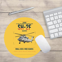 Thumbnail for Kaman SH-2F Seasprite design on yellow round mouse pad