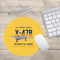 Thumbnail for X-47B UCAS-D Carrier Wing Without a Cockpit design on yellow round mouse pad