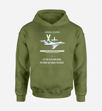 Thumbnail for Cessna Citation X+ design on green army double-side hoodie, single-side print