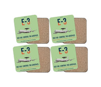 Thumbnail for E-3 Sentry AWACS design on light green 4 pieces set coaster
