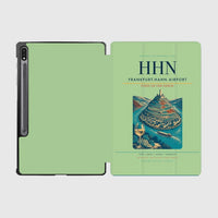 Thumbnail for Frankfurt-Hahn Airport (HHN) design on light green samsung tablet tablet case