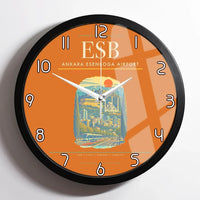 Thumbnail for Ankara Esenboga Airport ESB Wall-Clock Framed - Orange