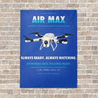 Thumbnail for Percepto Air Max vertical canvas print - no frame - blue background