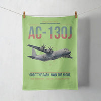 Thumbnail for AC-130J Ghostrider design on light green towel
