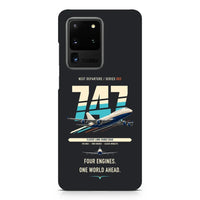 Thumbnail for Boeing 747-400 design on samsung case - black
