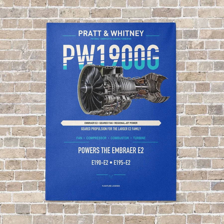 PW1900G vertical canvas print - no frame - blue background