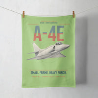 Thumbnail for A-4E Skyhawk design on light green towel