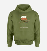 Thumbnail for IAR 80C design on green army double-side hoodie, single-side print