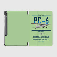 Thumbnail for Pilatus PC-6 Porter design on light green samsung tablet tablet case