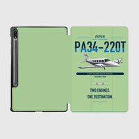 Thumbnail for Piper PA-34-220T Seneca V design on light green samsung tablet tablet case