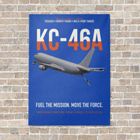 Thumbnail for KC-46A PEGASUS vertical canvas print - no frame - blue background