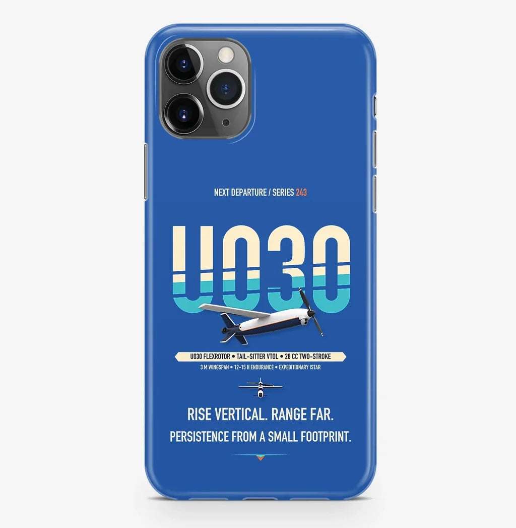 Airbus U030 Flexrotor Case ProMax design on blue iphone case promax