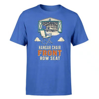 Thumbnail for SIGNAL 309 - Hangar Chair Front Row Seat - Premium T-Shirt design on blue premium t shirt