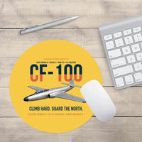 Thumbnail for Avro Canada CF-100 Mk5 Canuck Northern All Weather Interceptor design on yellow round mouse pad