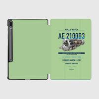 Thumbnail for AE 2100D3 design on light green samsung tablet tablet case