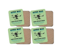 Thumbnail for Freefly Astro Max design on light green 4 pieces set coaster