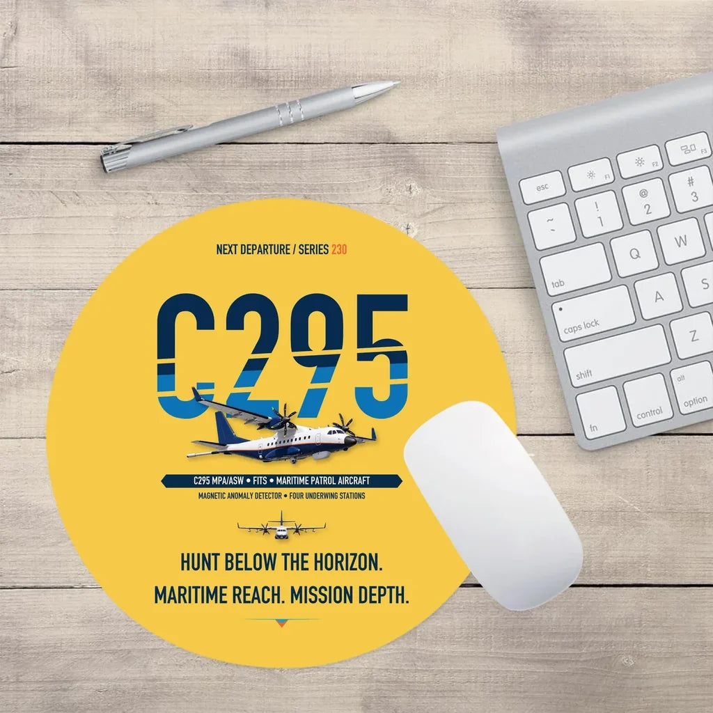 Airbus C295 MPA/ASW design on yellow round mouse pad