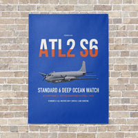 Thumbnail for Atlantique 2 Standard 6 vertical canvas print - no frame - blue background