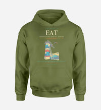 Thumbnail for Pangborn Memorial Airport (EAT) design on green army hoodie single-side print