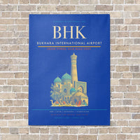 Thumbnail for Bukhara International Airport BHK - Canvas No Frame - Blue