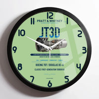 Thumbnail for JT3D design on light green framed wall clock