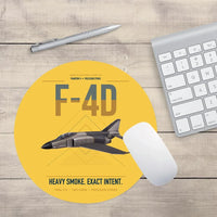 Thumbnail for F-4D Phantom II design on yellow round mouse pad