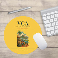 Thumbnail for Vijayawada Airport (VGA) design on yellow round mouse pad