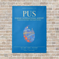 Thumbnail for Gimhae International Airport Busan PUS - Canvas Framed - Turquoise