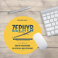 Thumbnail for Airbus Zephyr S design on yellow round mouse pad