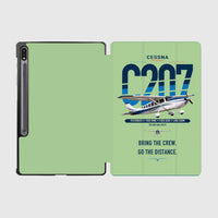 Thumbnail for Cessna T207A Stationair 8 design on light green samsung tablet tablet case