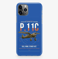Thumbnail for PZL P.11c design on blue magsafe iphone case, for iPhone Pro Max