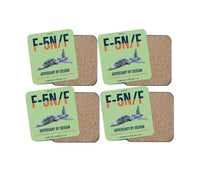 Thumbnail for F-5N F Adversary design on light green 4 pieces set coaster