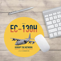 Thumbnail for EC-130H Compass Call design on yellow round mouse pad
