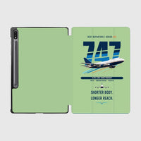 Thumbnail for Boeing 747SP design on light green samsung tablet tablet case