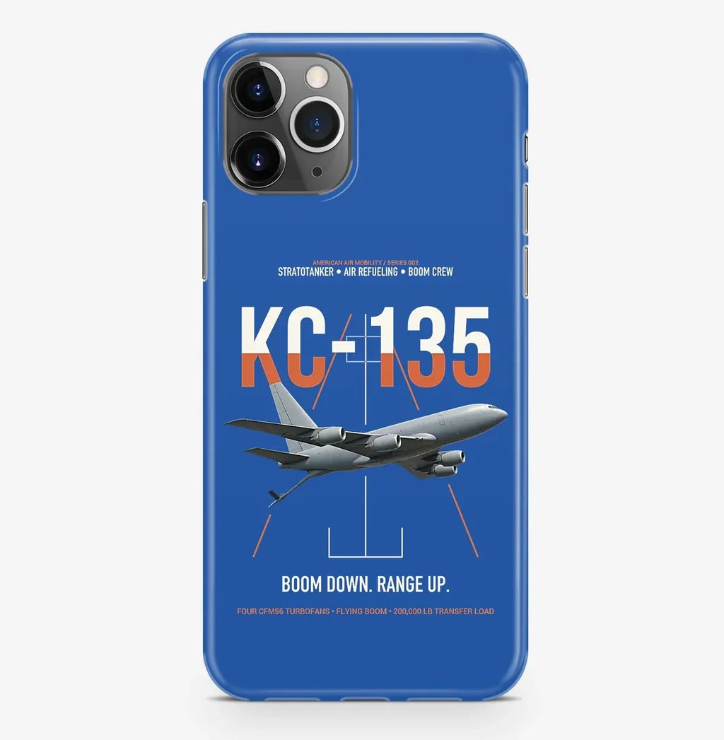 KC-135 STRATOTANKER design on blue magsafe iphone case, for iPhone Pro Max