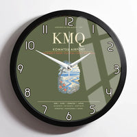 Thumbnail for Komatsu Airport KMQ Wall-Clock Framed - Green Army