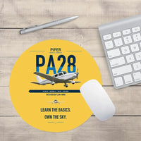 Thumbnail for Piper PA-28-181 Archer LX design on yellow round mouse pad