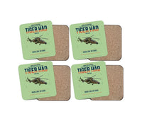 Thumbnail for Airbus Helicopters Tiger HAD design on light green 4 pieces set coaster