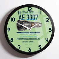 Thumbnail for AE 3007 design on light green framed wall clock