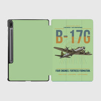 Thumbnail for B-17G Flying Fortress design on light green samsung tablet tablet case