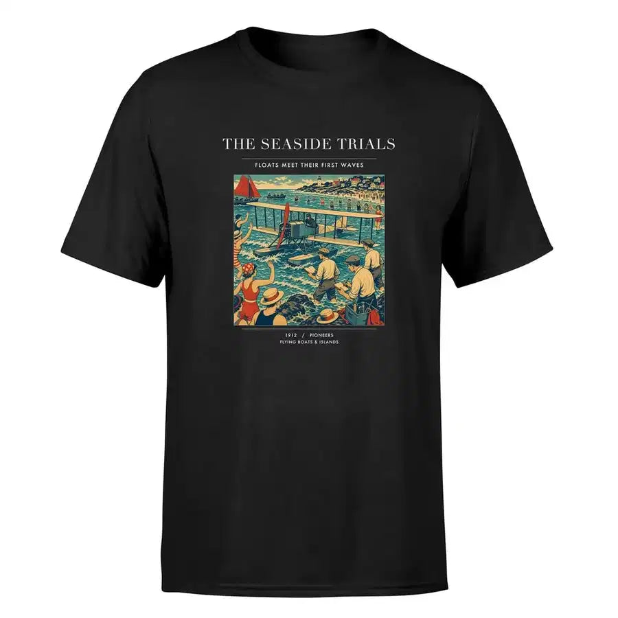 VINTAGE G4328 - The Seaside Trials - Premium T-Shirt design on black premium t shirt