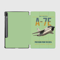 Thumbnail for A-7E Corsair II design on light green samsung tablet tablet case