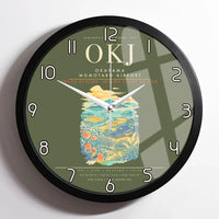 Thumbnail for Okayama Momotaro Airport OKJ Wall-Clock Framed - Green Army