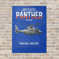 Thumbnail for Airbus Helicopters AS565 MBe Panther vertical canvas print - no frame - blue background