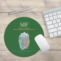 Thumbnail for Simikot Airport SIF Mouse-Pad Round - Green