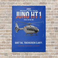 Thumbnail for Airbus H135 Juno HT1 vertical canvas print - no frame - blue background