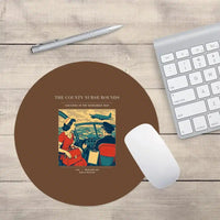 Thumbnail for VINTAGE G4481 - The County Nurse Rounds - Designed Mouse Pads design on brown round