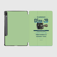 Thumbnail for GEnx-2B design on light green samsung tablet tablet case