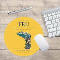 Thumbnail for Manas International Airport (FRU) design on yellow round mouse pad